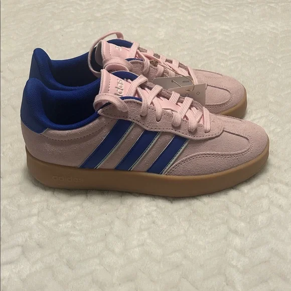 Adidas Women Barreda Shoes Lucid Blue and Gum Pink - Picture 3 of 6